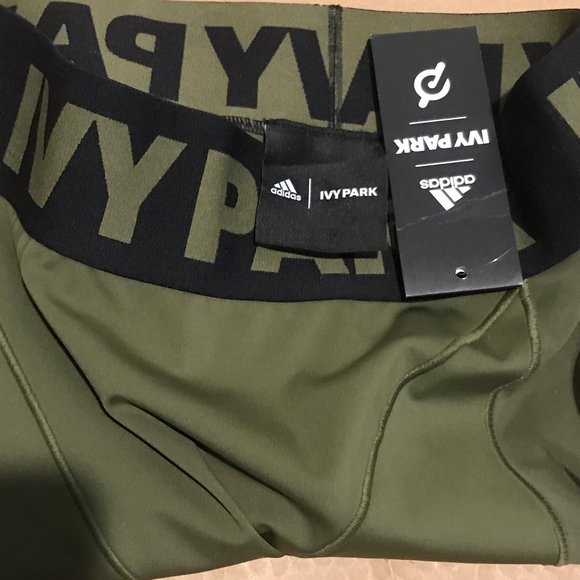 Adidas Women's IVY PARK Peloton Focus Olive Cycling Shorts Size 2X HG0563 - Picture 4 of 5
